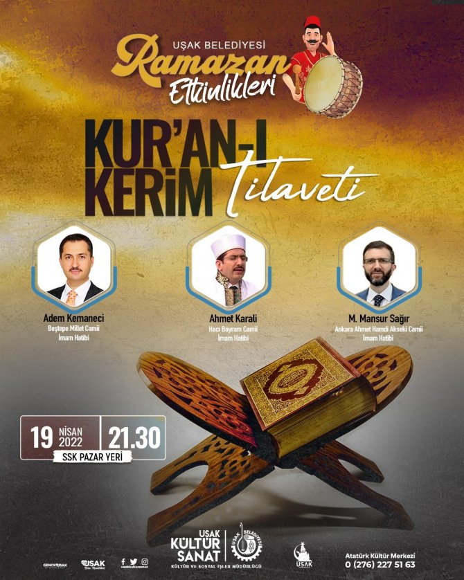 Uşak’ta Ramazan’ın Ruhu Doyasıya Yaşanacak