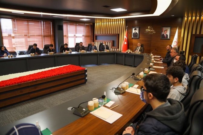 Bingöl Valisi Kadir Ekinci, Tübi̇tak Bölge Finallerinde Dereceye Giren Öğrencileri Ağırladı