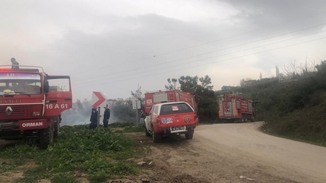 Bursa Gemlik’teki Orman Yangını Kontrol Altında