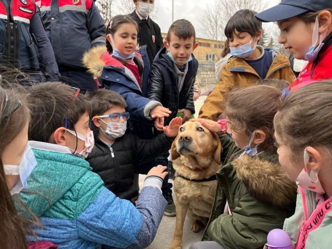 İ̇lkokul Öğrencilerinden Jandarmaya Ziyaret