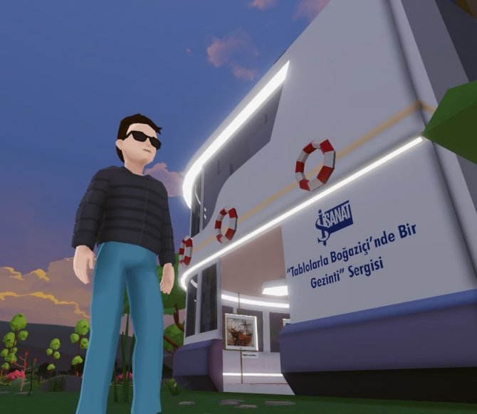 ‘Tablolarla Boğaziçi’nde Bir Gezinti’ Sergisi Metaverse’te