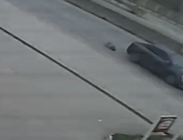 Otomobilin Altında Kalan Köpek Metrelerce Sürüklendi, O Anlar Güvenlik Kamerasına Yansıdı