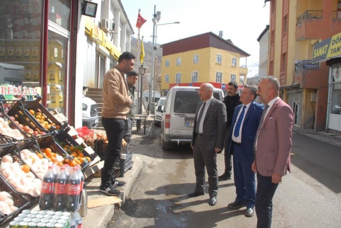 Mhp İ̇l Başkanı Güngöralp’tan Çatak Esnafına Ziyaret