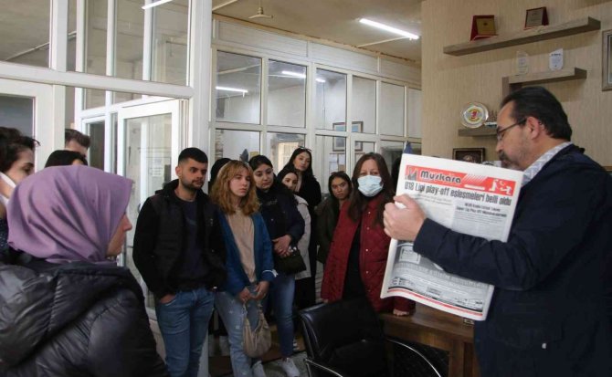Nevü’lü Öğrencilerden Simtel Ofset Ve Muşkara Haber’e Teknik Gezi Düzenlendi