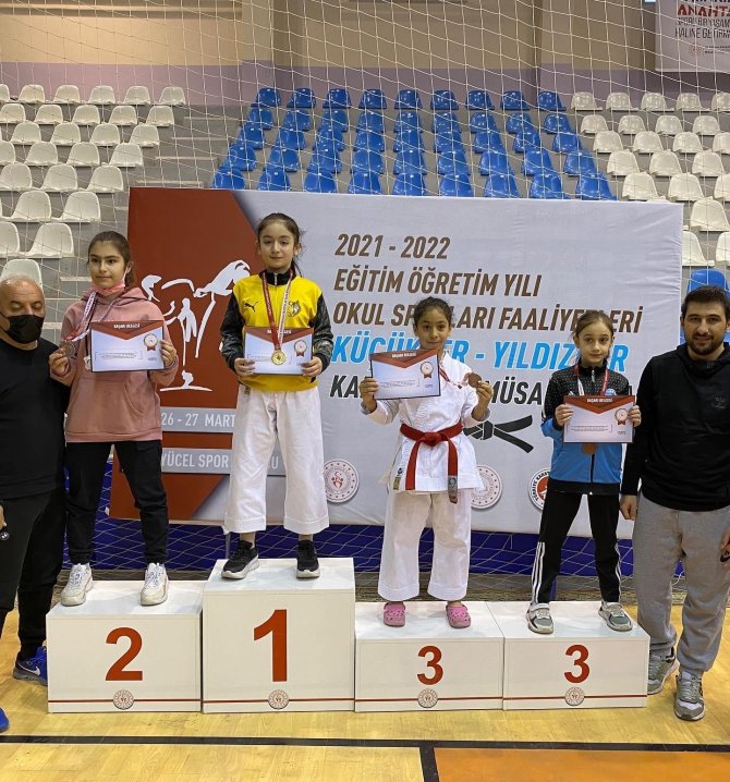Okullar Arası Karate Grup Müsabakalarında Kayseri Rüzgarı Esti