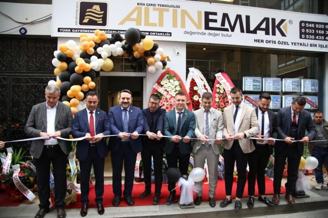 Altın Emlak Biga Çarşı Temsilciliği Açıldı