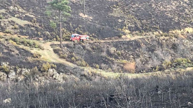Çanakkale’deki Orman Yangınında Soğutma Çalışmalarına Başlandı