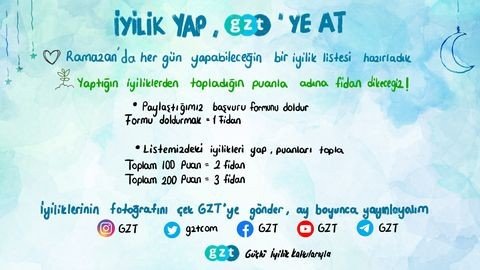 Gzt’den Ramazan’da Doğa İçin İyilik Hareketi