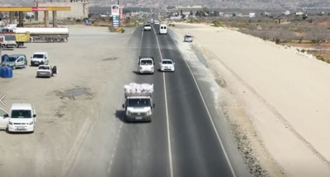 Gaziantep’te Hatalı Sürücüler Drona Yakalandı