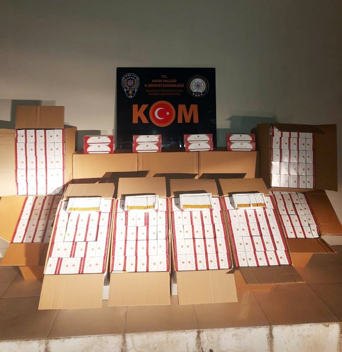 Hatay’da Kaçak Sigara Operasyonu
