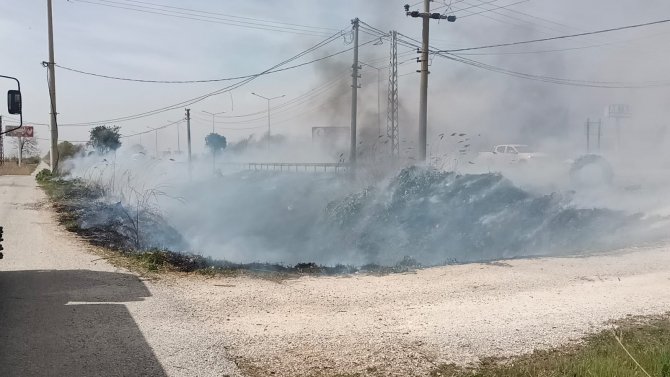 Yangın Benzin İstasyonuna Ulaşmadan Söndürüldü