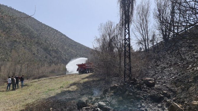 Fırtınanın Kopardığı Elektrik Telleri Yangın Çıkardı