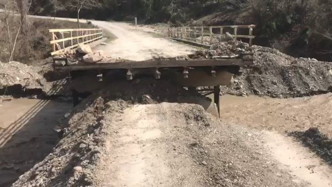 Kar Suları, Kastamonu Ve Sinop’u Birbirine Bağlayan 4 Köprüyü Yıktı