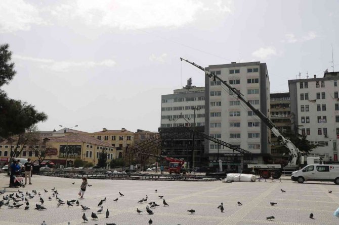 Samsun Dijital Gösterim Merkezi Söküldü