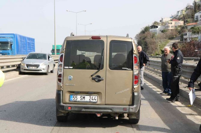 Viyadükte Trafik Kazası: 1 Yaralı
