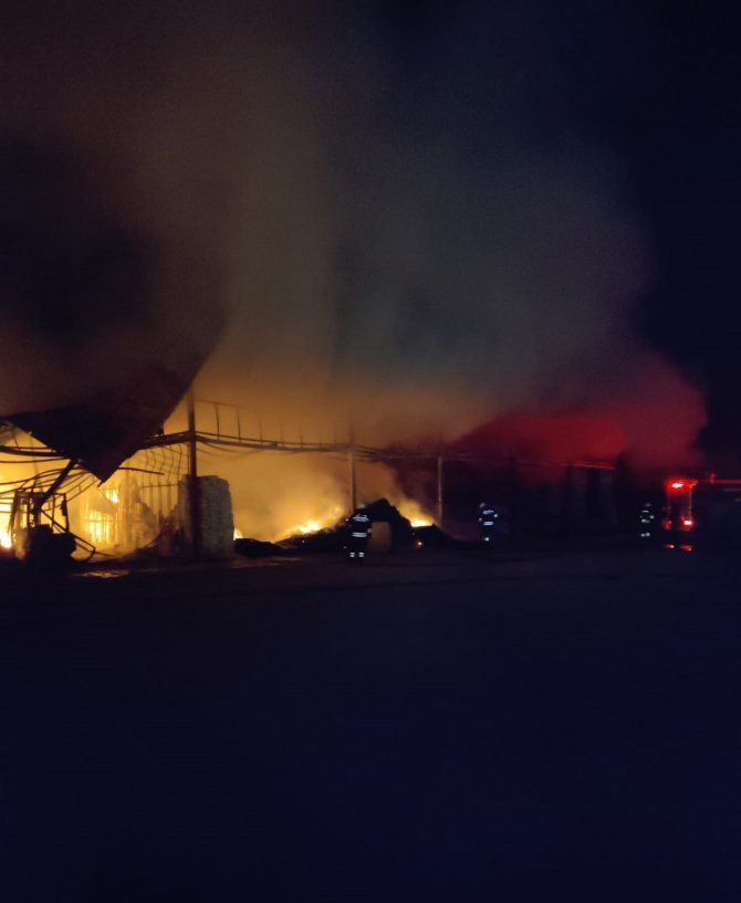 Trabzon’da İşyerinde Yangın