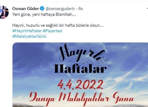 Malatyalılar Günü’ne Sosyal Medya İlgisi