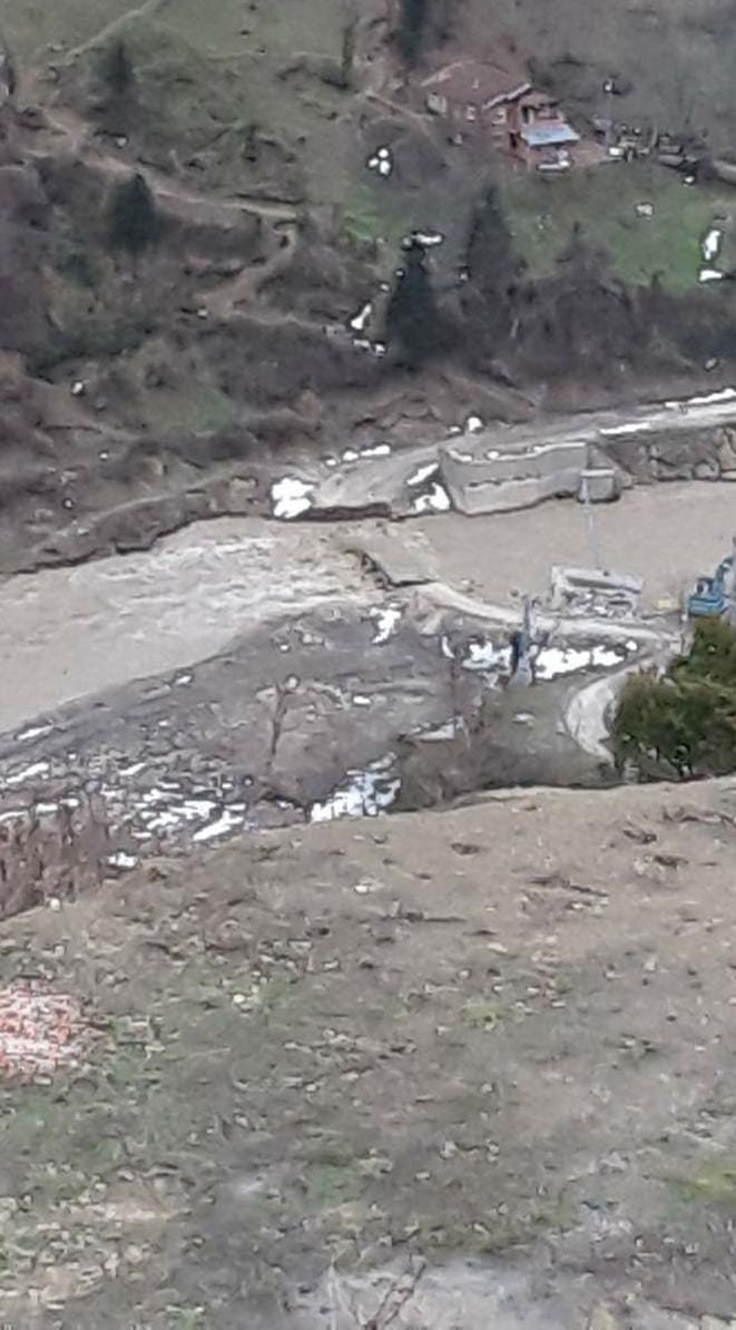 Kastamonu’da İki Köprü Daha Kar Suları Sebebiyle Yıkıldı