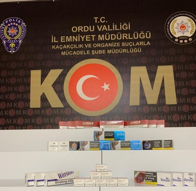 Ordu’da Kaçak Sigaraya Yönelik Çalışmalar Sürüyor