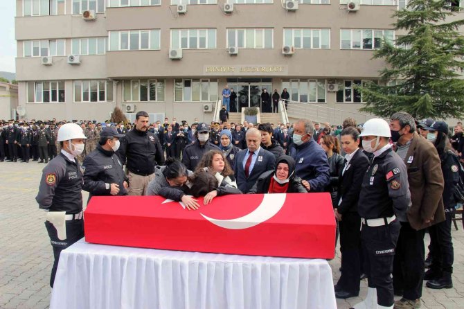 Şehit Polis İçin Muğla Emniyetinde Tören