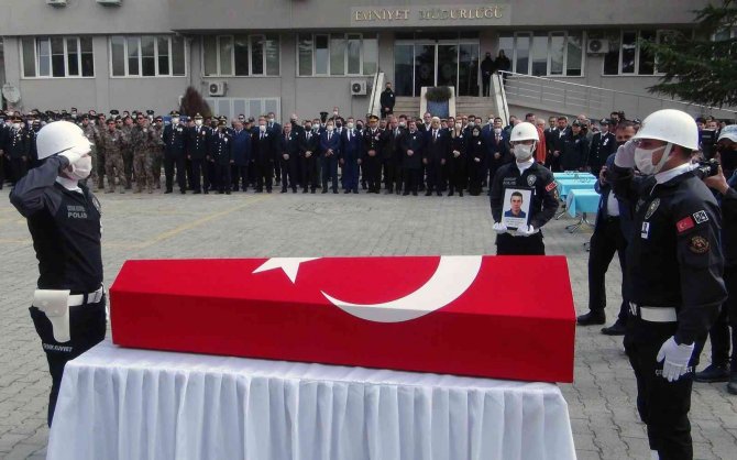 Şehit Polis İçin Muğla Emniyetinde Tören