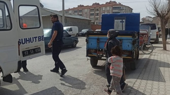 Şuhut’ta Dilencilere Yönelik Operasyon