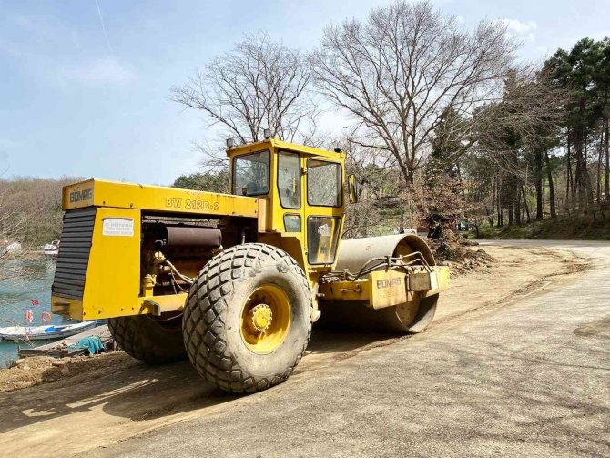Sinop Hamsilos’ta Bisiklet Ve Yaya Yolu Çalışmaları Sürüyor