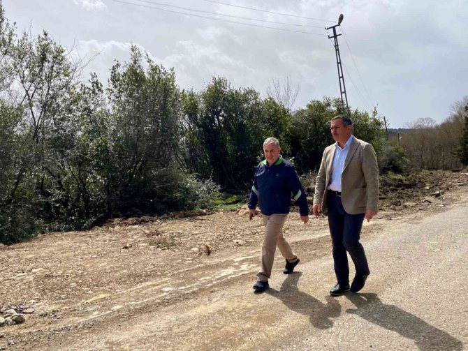 Sinop Hamsilos’ta Bisiklet Ve Yaya Yolu Çalışmaları Sürüyor