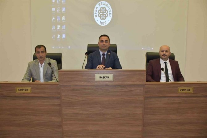 Biga Belediyesi Nisan Ayı Meclis Toplantısı Yapıldı