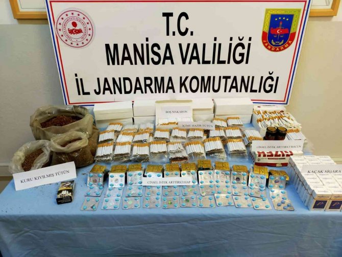 Manisa’da Jandarmadan Kaçak Sigara Operasyonu