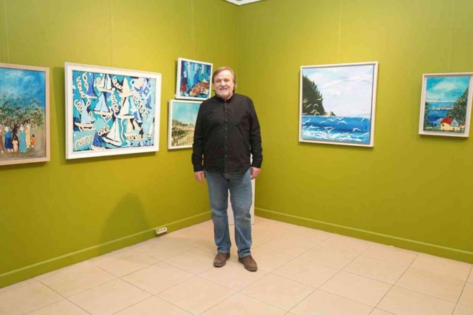 Ressam Önel’in, “Renkler Ve Lekeler” İsimli Sergisine İlgi Yoğun