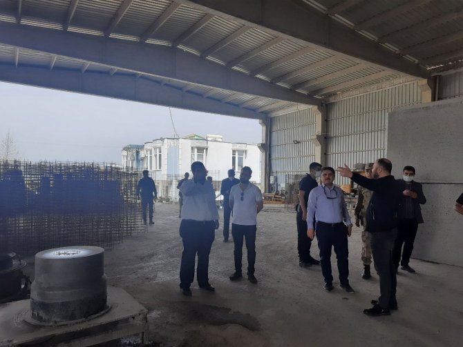 Cizre Kaymakamı Tunç, Organize Sanayi Bölgesi’nde İncelemelerde Bulundu
