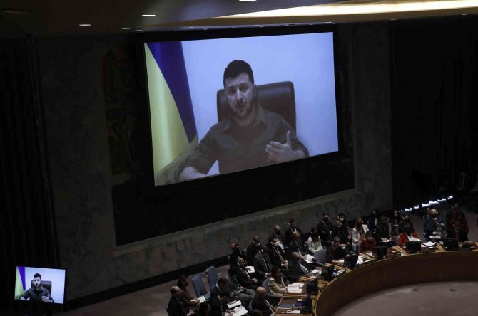 Zelenskiy Bmgk’ye Hitap Etti: "Uluslararası Hukukun Üstünlüğünün Zamanı Bittiyse O Zaman Bm’yi Kapatalım"