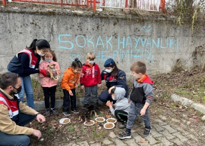 Jandarma Sessiz Dostları Unutmadı