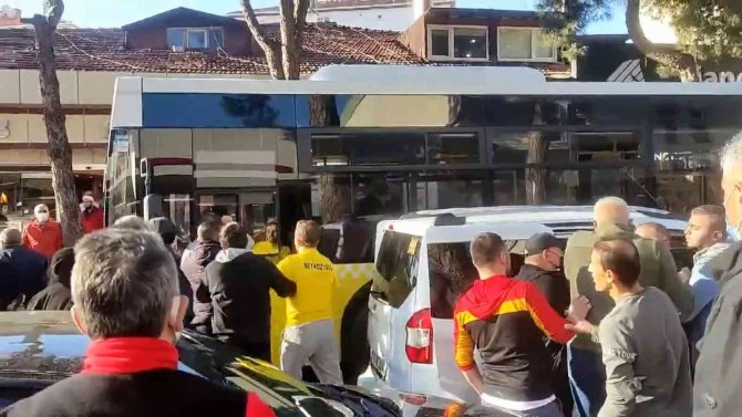 Beykoz’da Yol Verme Kavgasında İ̇ett Şoförüne Tehditler Savurdu
