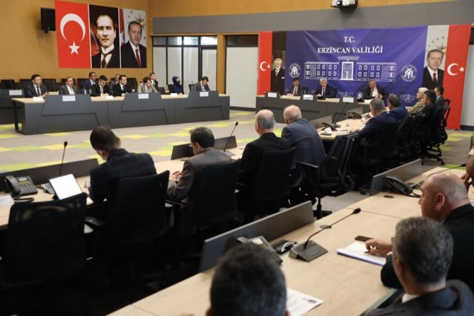 Erzincan’da İ̇l Koordinasyon Kurulu Toplantısı Yapıldı
