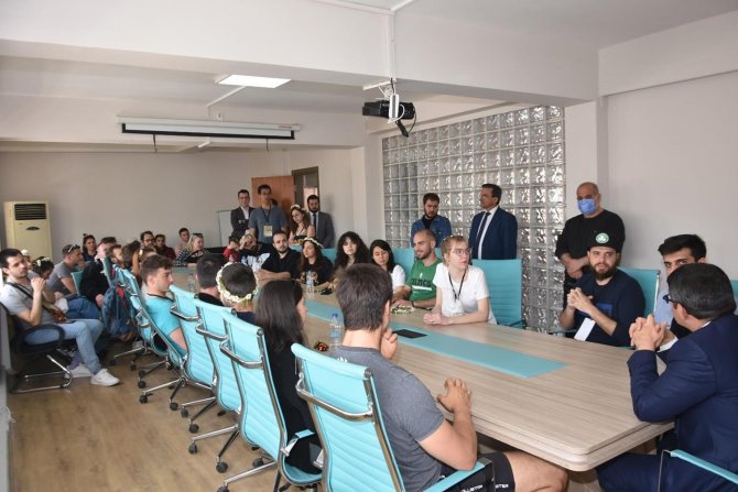 Başkan Çelik Erasmus Öğrencilerine Kırsal Hizmetlerini Anlattı