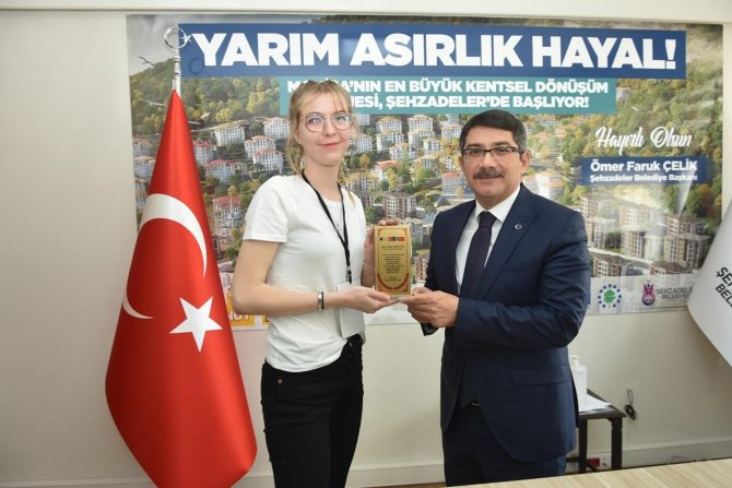 Başkan Çelik Erasmus Öğrencilerine Kırsal Hizmetlerini Anlattı