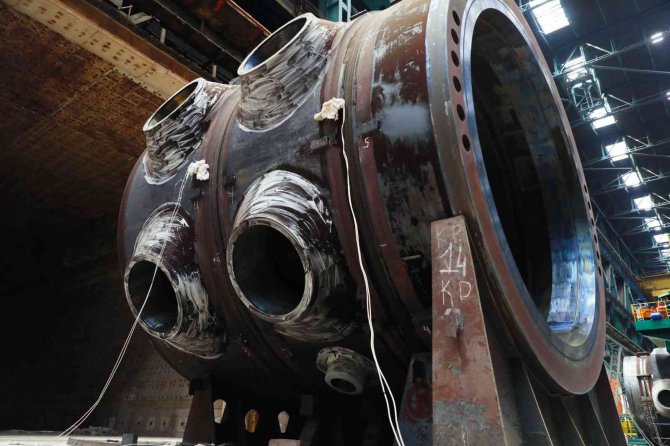 Akkuyu Ngs’nin Reaktör Üstyarı Kabı Atommash Tarafından Üretildi