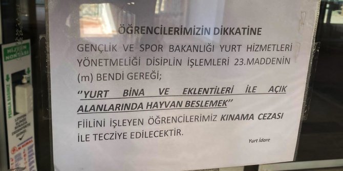 Üniversite Yurdundan Tepki Çeken Karar