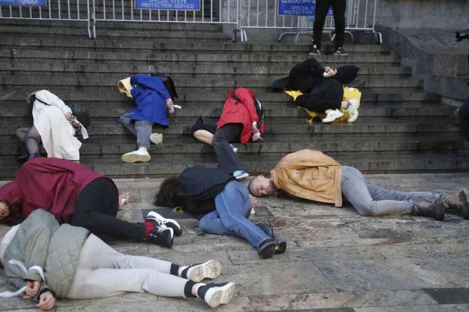 Gürcistan’da Bucha Protestosu