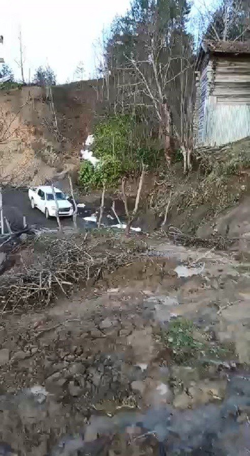 Kastamonu’da Heyelan: Ağaçlar Bile Sürüklendi