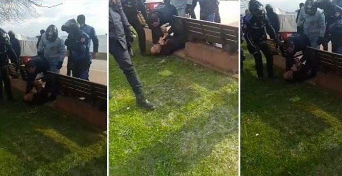 İ̇bb Zabıta Ekipleri, Kartal’da Piknik Yapan Engelli Seyyar Satıcıyı Ailesinin Yanında Darp Etti
