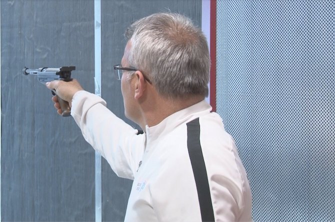 Gaziler, 2’inci Havalı Tabanca Eğitimlerinde Final Atışlarını Yaptı