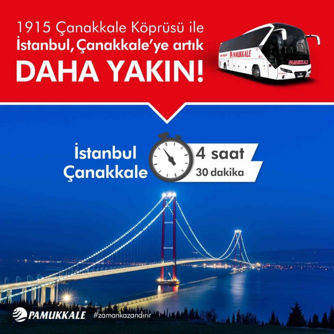 1915 Çanakkale Köprüsü İle Mesafe Ve Zamandan Tasarruf