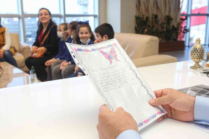 Öğrencilerden Başkan Sandıkçı’ya Teşekkür Mektubu