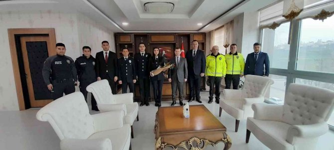 Emniyet Müdürü Türk’ten Kaymakam Demirer’e Ziyaret