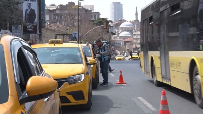 Şişli’de Ticari Taksilere Yönelik Denetim