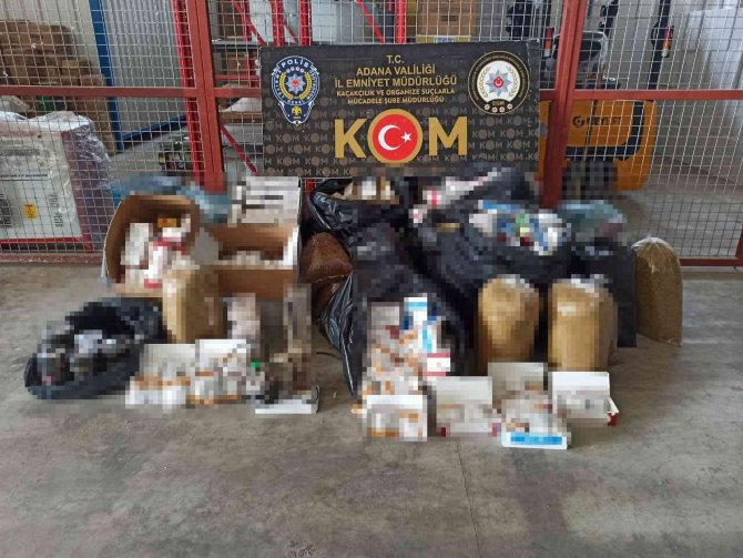 Adana’da 10 Milyon Kaçak Makaron Ele Geçirildi