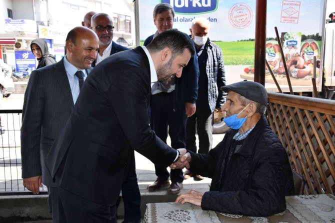 İ̇l Başkanı Bağatar, Altınova’da Esnafı Gezdi